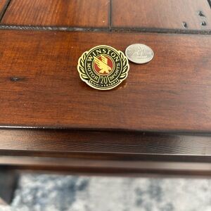 Winston Motor Sports 20th Anniversary Enamel Pin - Black & Gold
